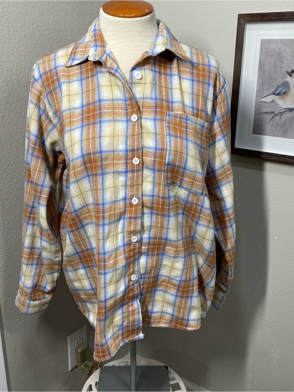 Princess Polly Plaid Flannel Button Up Shirt S/M